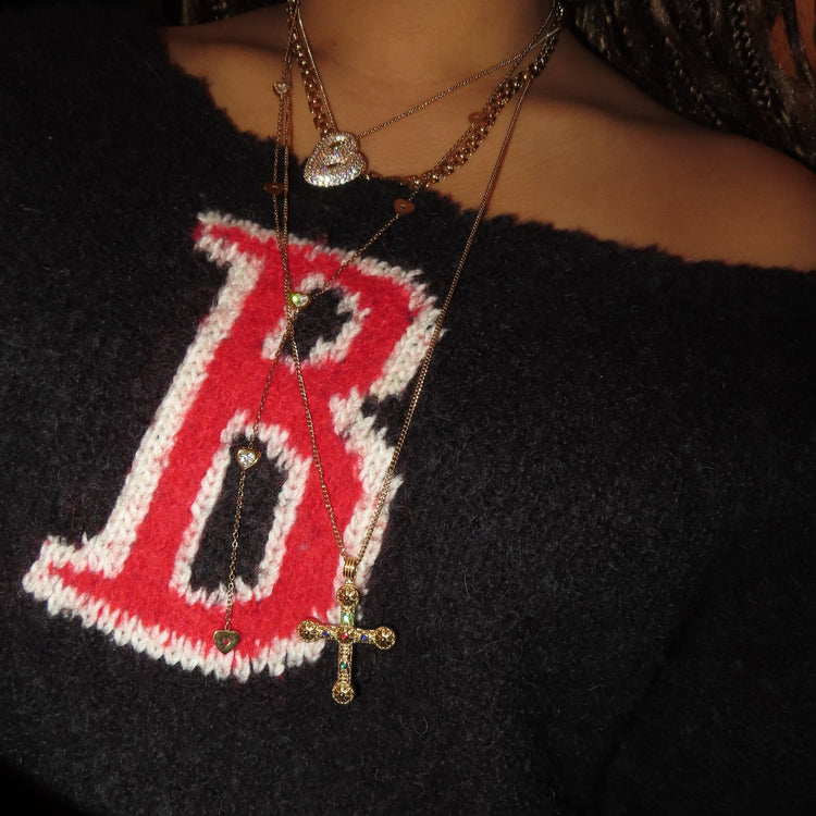 Long roof necklace - 𝐇𝐨𝐧𝐞𝐲 𝐁𝐮𝐭𝐭𝐞𝐫 𝐍𝐢𝐧𝐞