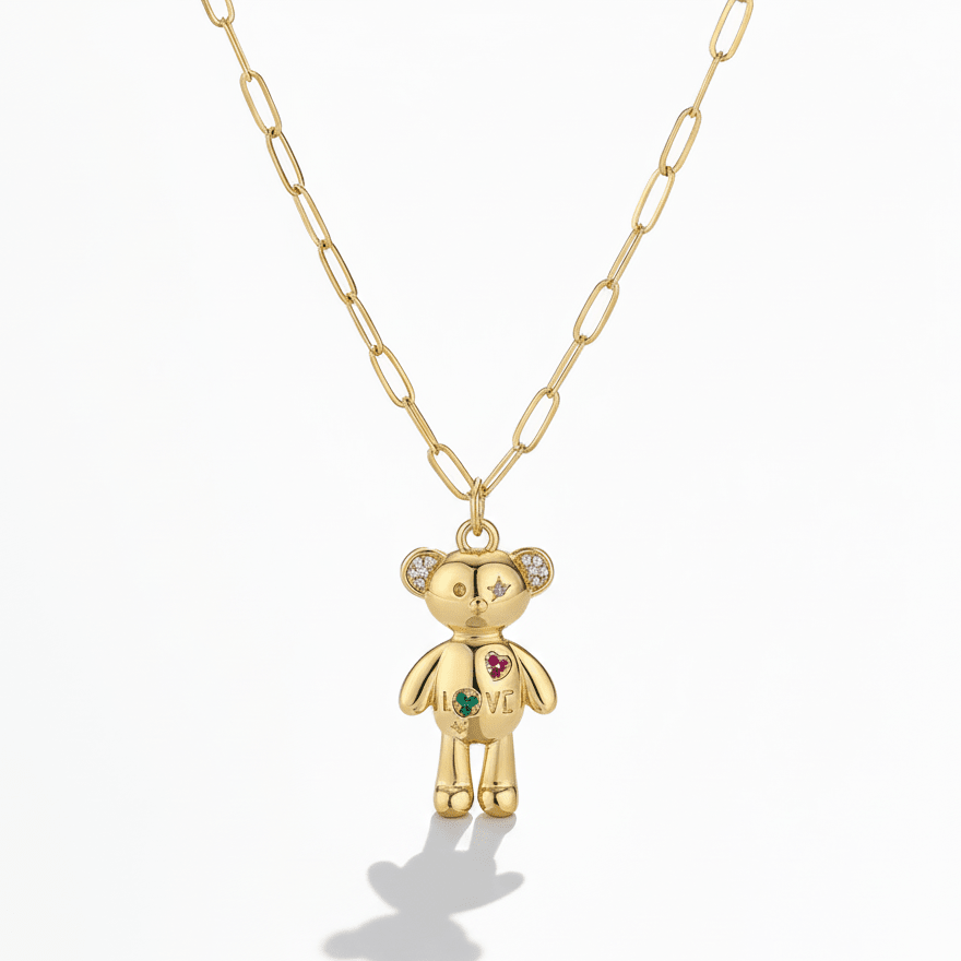 Love bear necklace - 𝐇𝐨𝐧𝐞𝐲 𝐁𝐮𝐭𝐭𝐞𝐫 𝐍𝐢𝐧𝐞