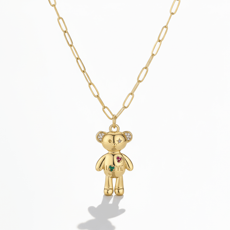 Love bear necklace - 𝐇𝐨𝐧𝐞𝐲 𝐁𝐮𝐭𝐭𝐞𝐫 𝐍𝐢𝐧𝐞