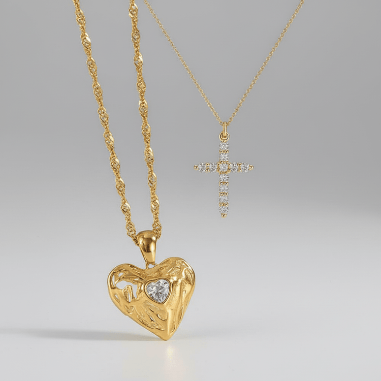 Magic cross necklace (2セット) - 𝐇𝐨𝐧𝐞𝐲 𝐁𝐮𝐭𝐭𝐞𝐫 𝐍𝐢𝐧𝐞