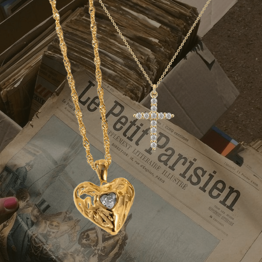 Magic cross necklace (2セット) - 𝐇𝐨𝐧𝐞𝐲 𝐁𝐮𝐭𝐭𝐞𝐫 𝐍𝐢𝐧𝐞