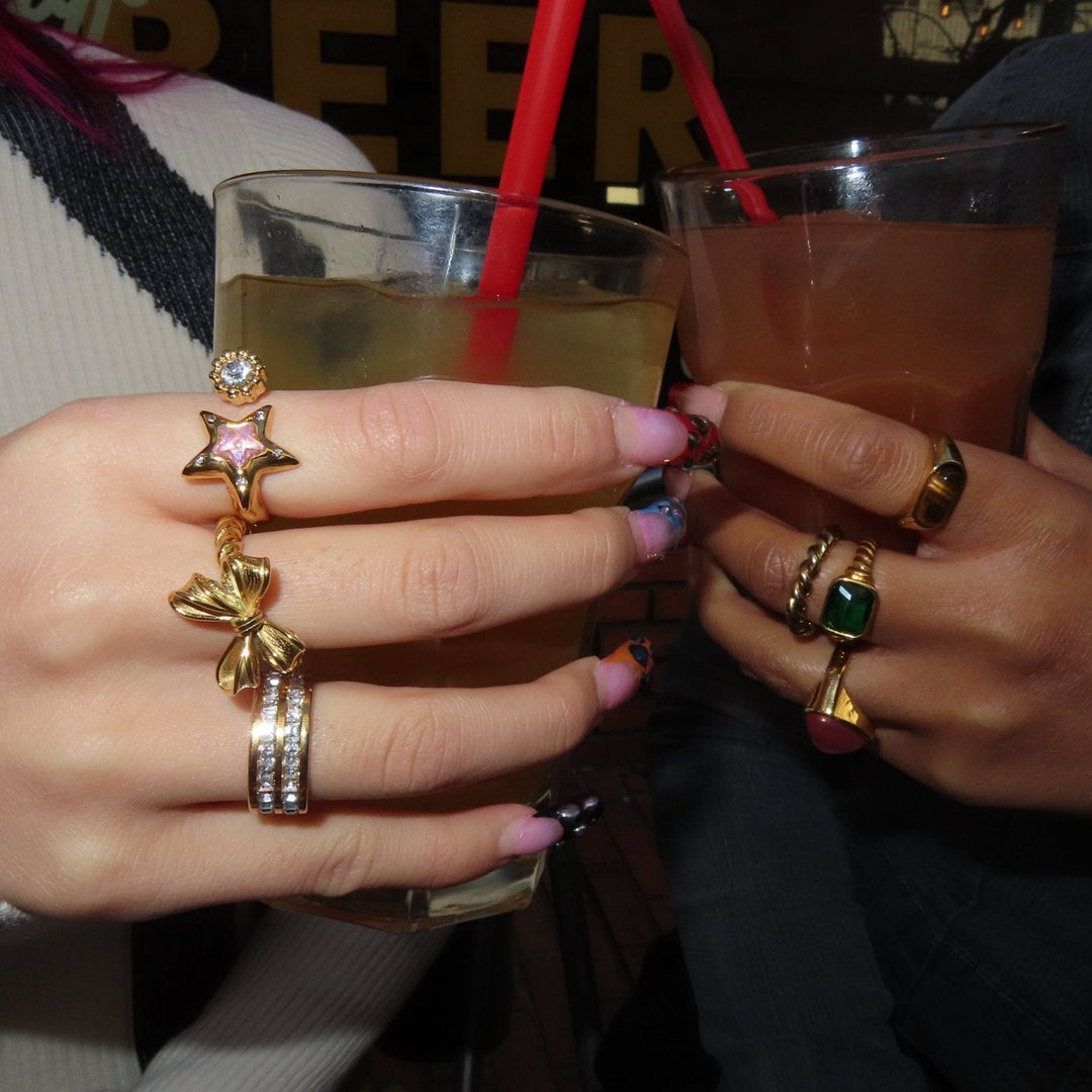 【リング】Metal ring - 𝐇𝐨𝐧𝐞𝐲 𝐁𝐮𝐭𝐭𝐞𝐫 𝐍𝐢𝐧𝐞