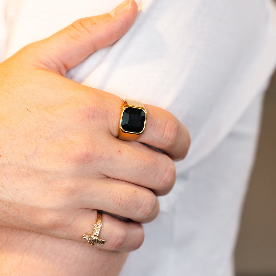 【リング】Midnight Signet ring - 𝐇𝐨𝐧𝐞𝐲 𝐁𝐮𝐭𝐭𝐞𝐫 𝐍𝐢𝐧𝐞