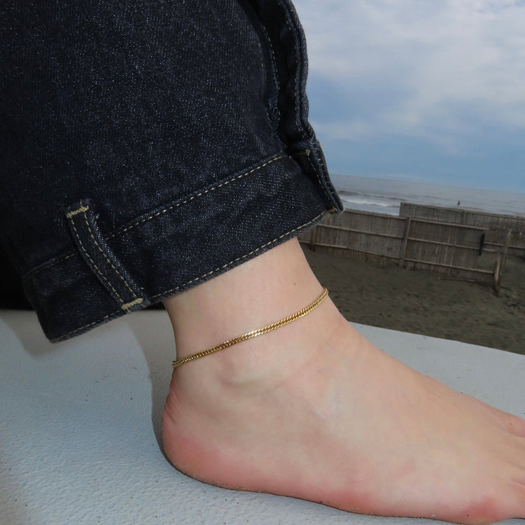 【アンクレット】Mini chain anklet - 𝐇𝐨𝐧𝐞𝐲 𝐁𝐮𝐭𝐭𝐞𝐫 𝐍𝐢𝐧𝐞