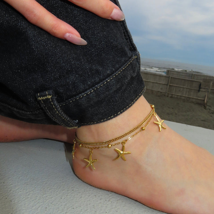 【アンクレット】Mini chain anklet - 𝐇𝐨𝐧𝐞𝐲 𝐁𝐮𝐭𝐭𝐞𝐫 𝐍𝐢𝐧𝐞