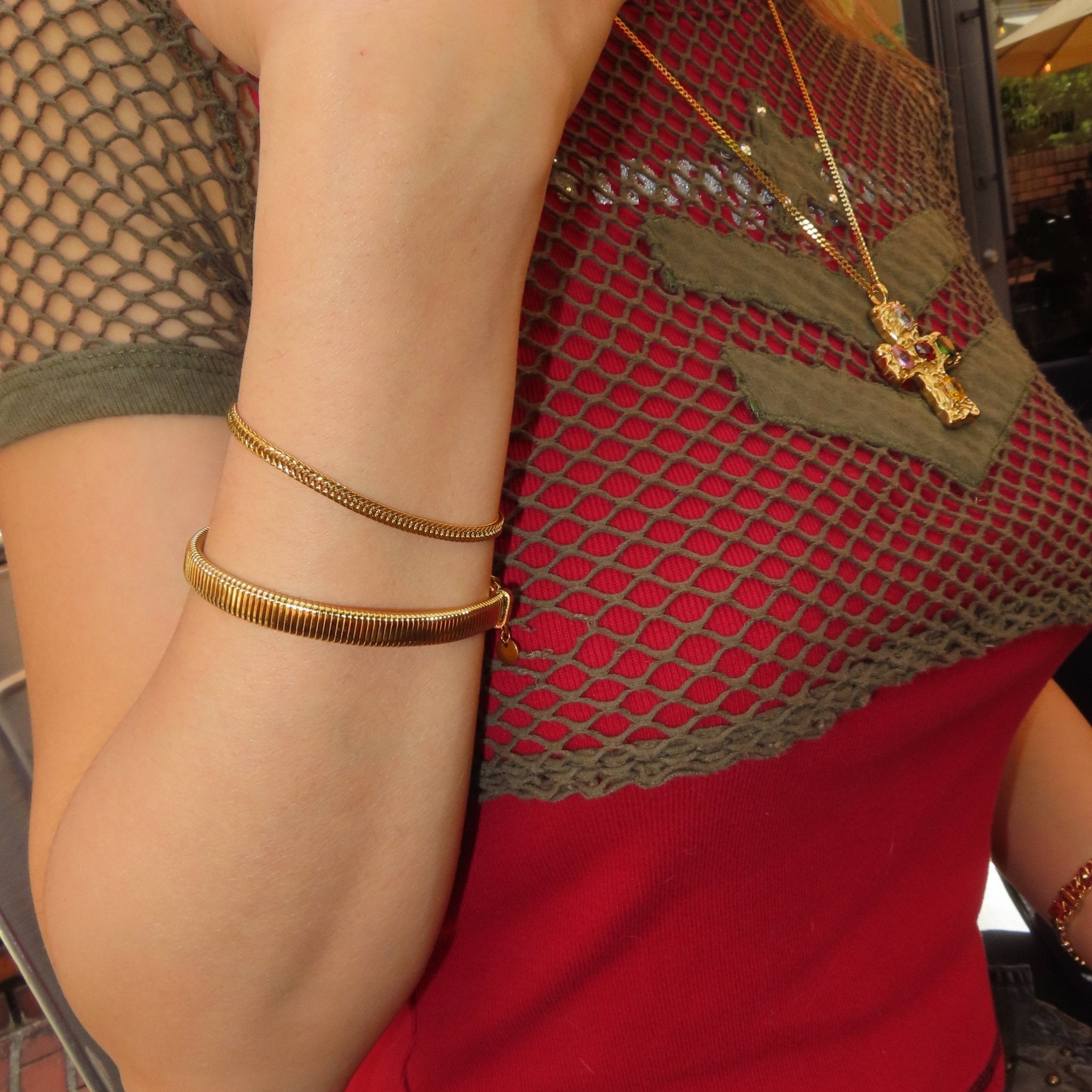 【ブレスレット】Mini chain bracelet - 𝐇𝐨𝐧𝐞𝐲 𝐁𝐮𝐭𝐭𝐞𝐫 𝐍𝐢𝐧𝐞