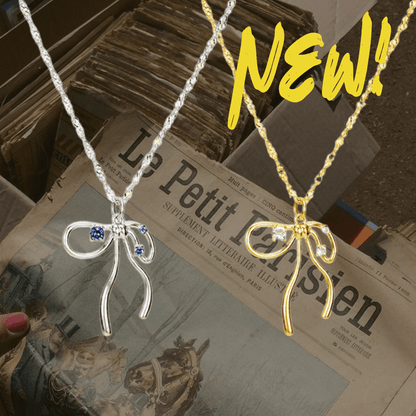 Mini ribbon necklace - 𝐇𝐨𝐧𝐞𝐲 𝐁𝐮𝐭𝐭𝐞𝐫 𝐍𝐢𝐧𝐞