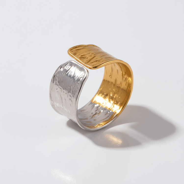 【リング】Mix cuff ring - 𝐇𝐨𝐧𝐞𝐲 𝐁𝐮𝐭𝐭𝐞𝐫 𝐍𝐢𝐧𝐞