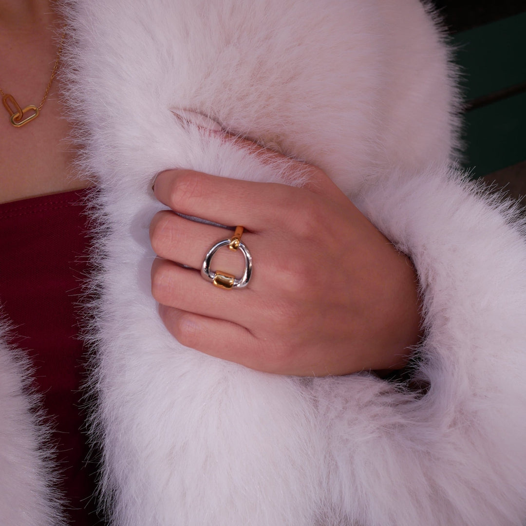 【リング】Mix link ring - 𝐇𝐨𝐧𝐞𝐲 𝐁𝐮𝐭𝐭𝐞𝐫 𝐍𝐢𝐧𝐞