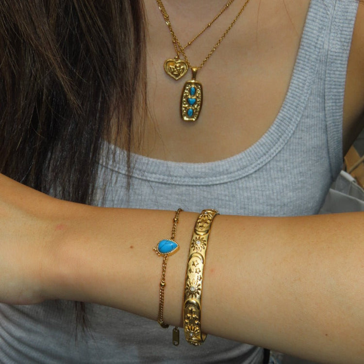 【ブレスレット】Moon bangle - 𝐇𝐨𝐧𝐞𝐲 𝐁𝐮𝐭𝐭𝐞𝐫 𝐍𝐢𝐧𝐞