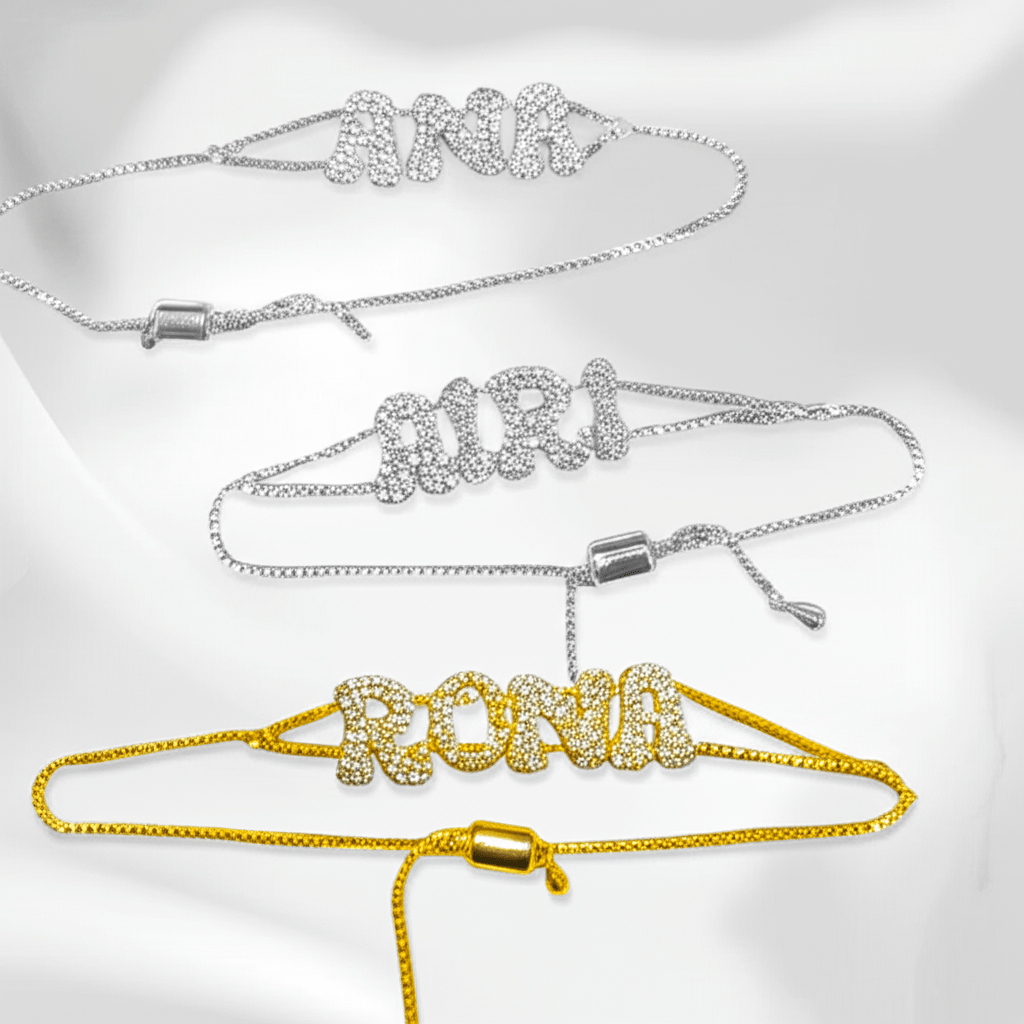 【カスタム可能】Name bracelet - 𝐇𝐨𝐧𝐞𝐲 𝐁𝐮𝐭𝐭𝐞𝐫 𝐍𝐢𝐧𝐞