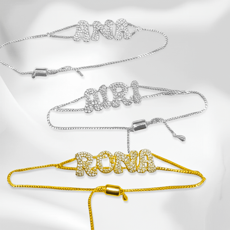 【カスタム可能】Name bracelet - 𝐇𝐨𝐧𝐞𝐲 𝐁𝐮𝐭𝐭𝐞𝐫 𝐍𝐢𝐧𝐞