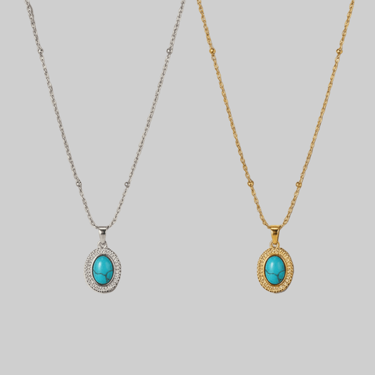 Pills turquoise necklace - 𝐇𝐨𝐧𝐞𝐲 𝐁𝐮𝐭𝐭𝐞𝐫 𝐍𝐢𝐧𝐞