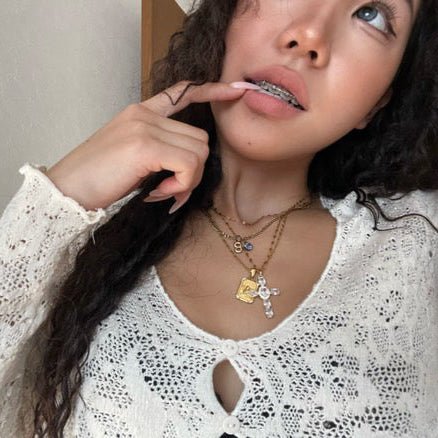 Plate angel necklace(２セット) - 𝐇𝐨𝐧𝐞𝐲 𝐁𝐮𝐭𝐭𝐞𝐫 𝐍𝐢𝐧𝐞