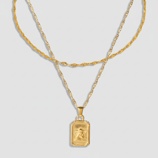 Plate angel necklace(２セット) - 𝐇𝐨𝐧𝐞𝐲 𝐁𝐮𝐭𝐭𝐞𝐫 𝐍𝐢𝐧𝐞