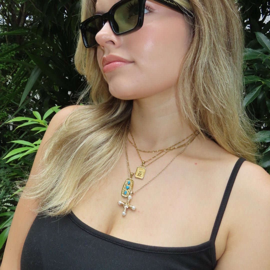 Plate angel necklace(２セット) - 𝐇𝐨𝐧𝐞𝐲 𝐁𝐮𝐭𝐭𝐞𝐫 𝐍𝐢𝐧𝐞