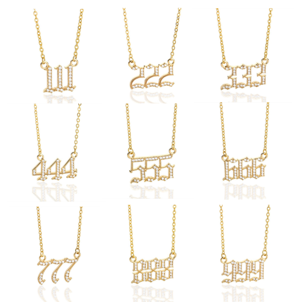 Lucky number necklace