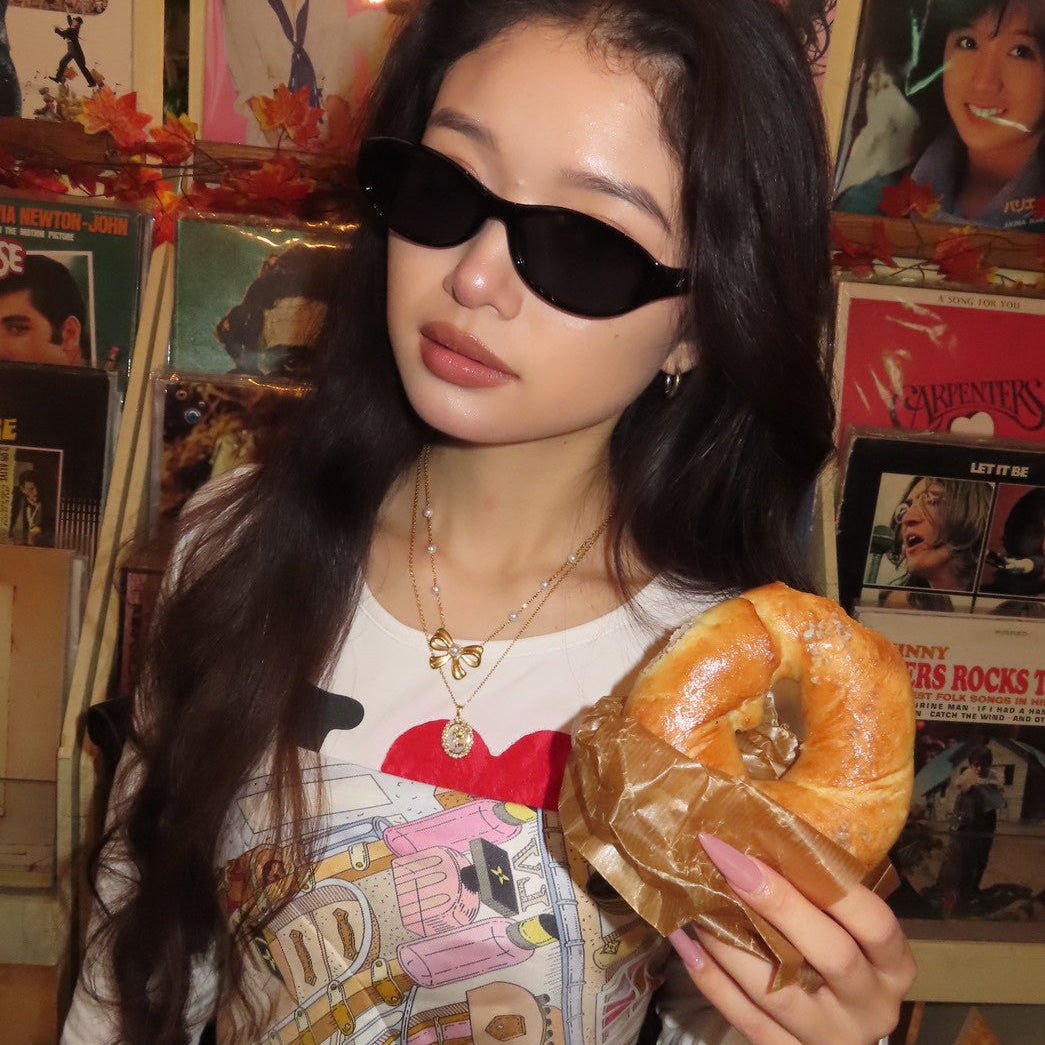 Ribbon pearl necklace - 𝐇𝐨𝐧𝐞𝐲 𝐁𝐮𝐭𝐭𝐞𝐫 𝐍𝐢𝐧𝐞