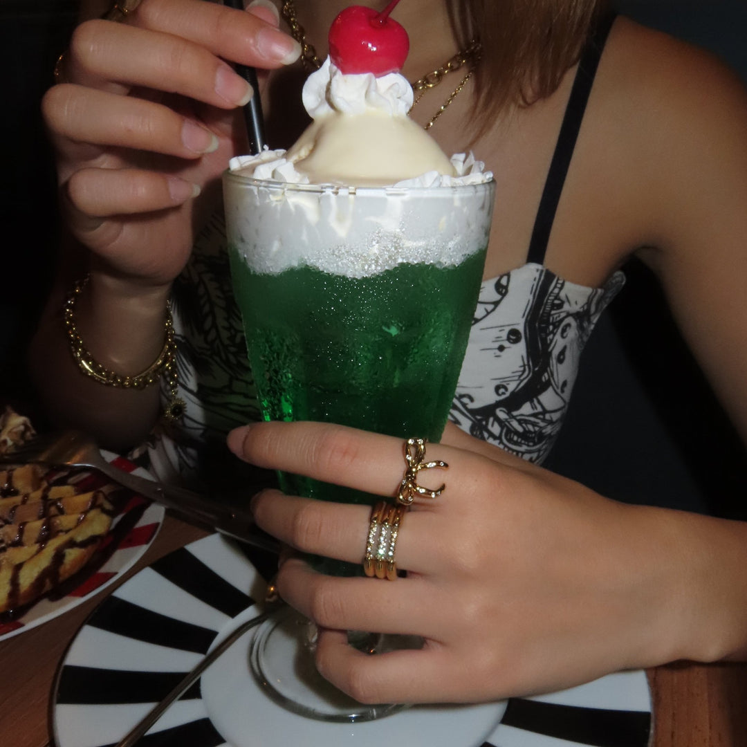 【リング】Ribbon spot ring - 𝐇𝐨𝐧𝐞𝐲 𝐁𝐮𝐭𝐭𝐞𝐫 𝐍𝐢𝐧𝐞