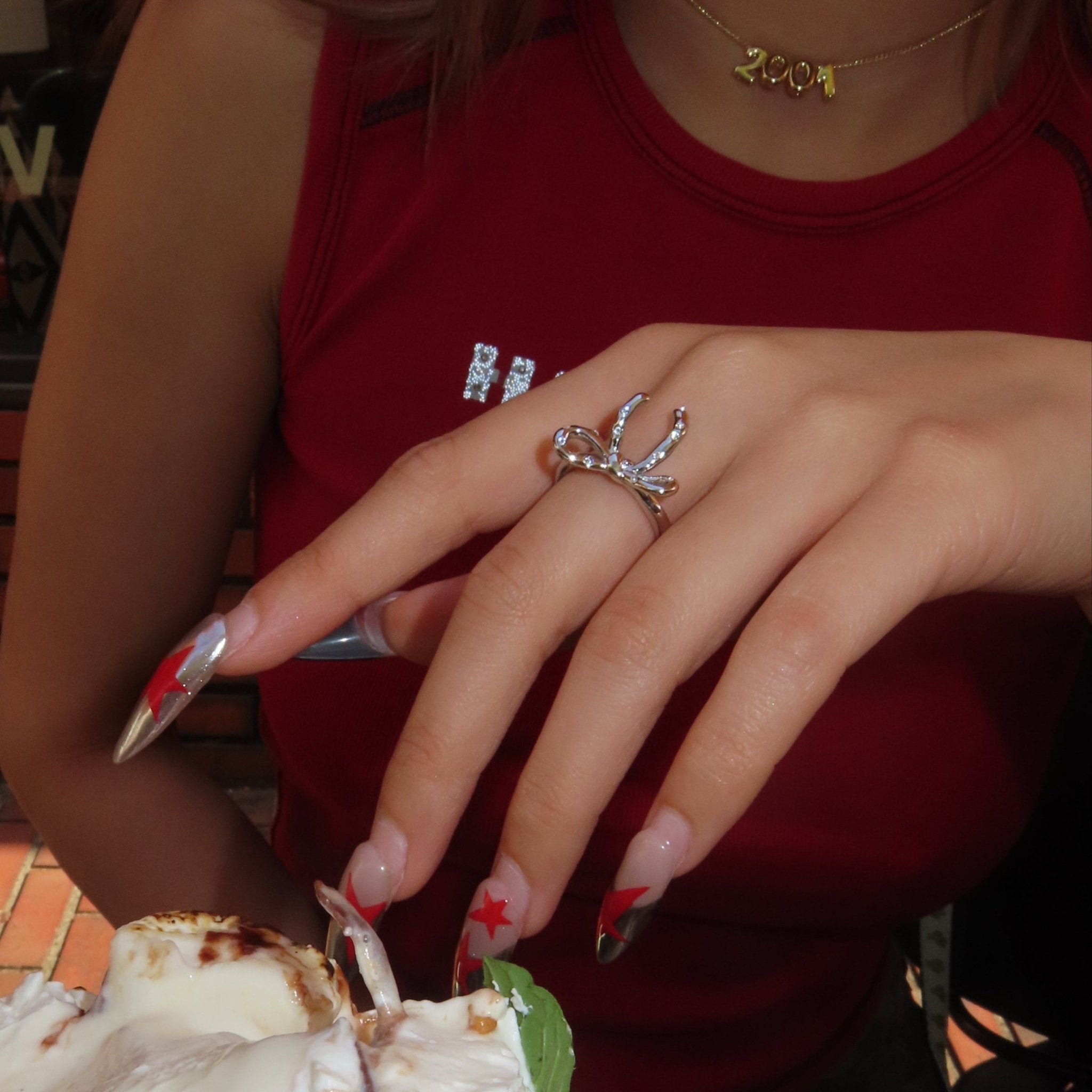 【リング】Ribbon spot ring - 𝐇𝐨𝐧𝐞𝐲 𝐁𝐮𝐭𝐭𝐞𝐫 𝐍𝐢𝐧𝐞