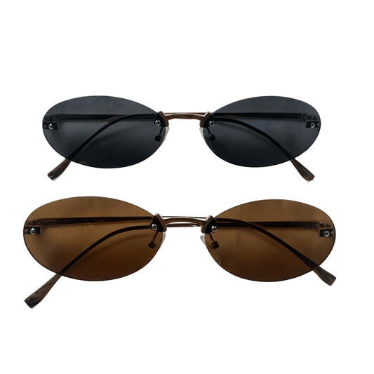 Round vintage sunglasses - 𝐇𝐨𝐧𝐞𝐲 𝐁𝐮𝐭𝐭𝐞𝐫 𝐍𝐢𝐧𝐞