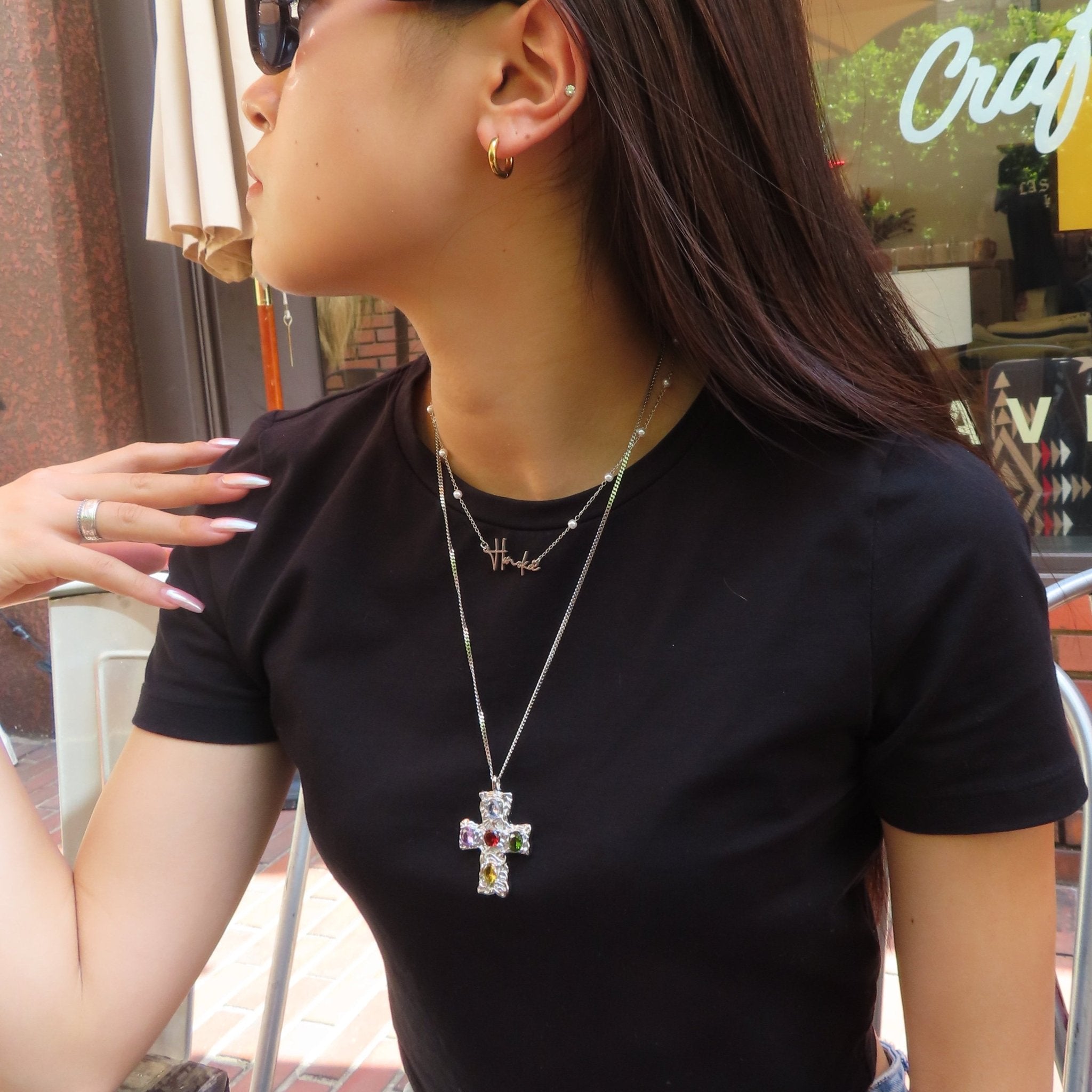 Royal cross necklace - 𝐇𝐨𝐧𝐞𝐲 𝐁𝐮𝐭𝐭𝐞𝐫 𝐍𝐢𝐧𝐞