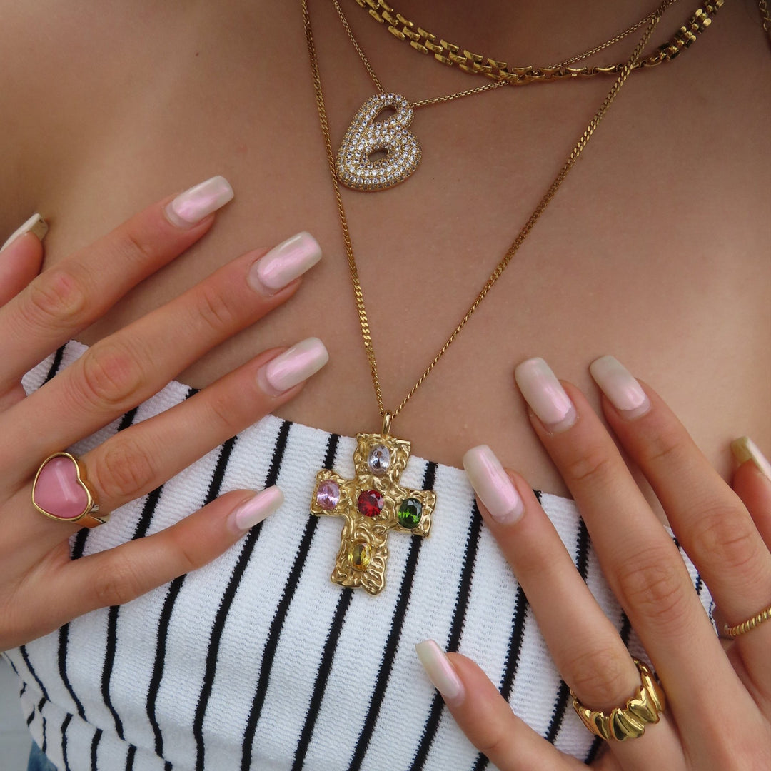 Royal cross necklace - 𝐇𝐨𝐧𝐞𝐲 𝐁𝐮𝐭𝐭𝐞𝐫 𝐍𝐢𝐧𝐞