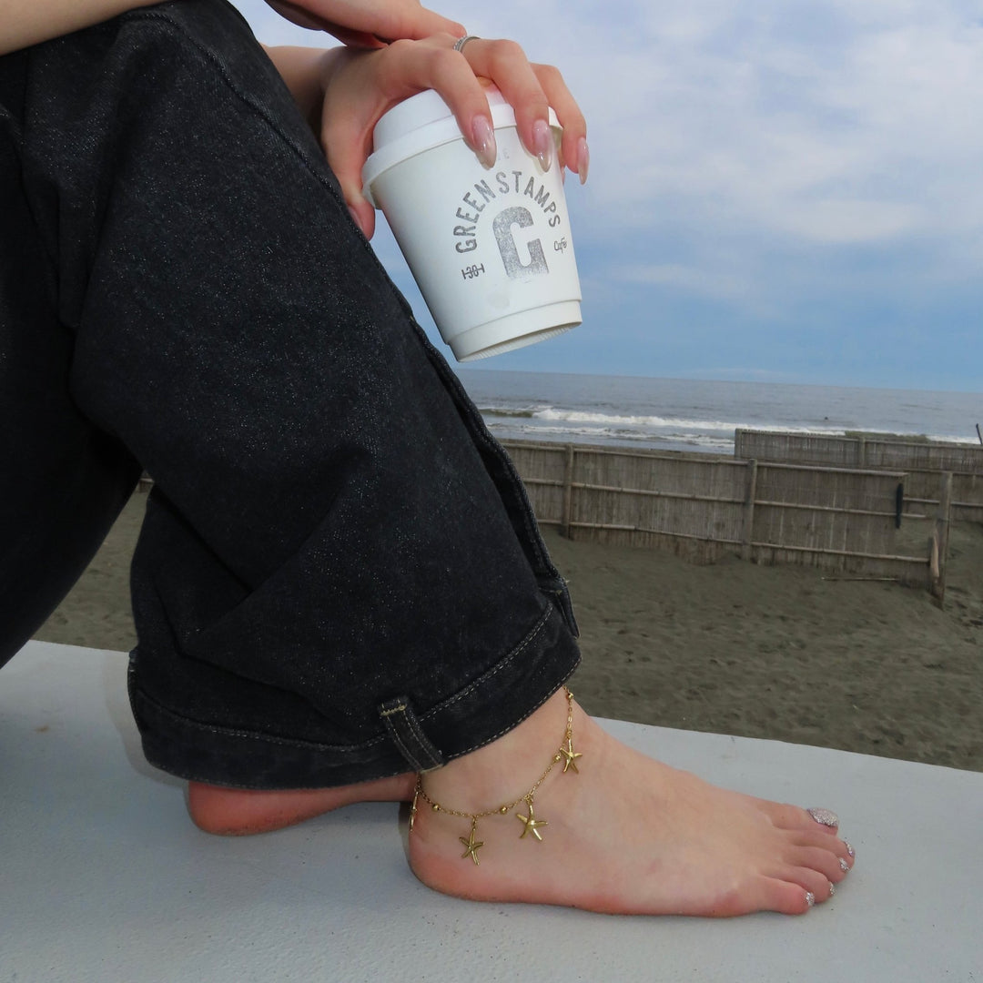 【アンクレット】Shell anklet - 𝐇𝐨𝐧𝐞𝐲 𝐁𝐮𝐭𝐭𝐞𝐫 𝐍𝐢𝐧𝐞