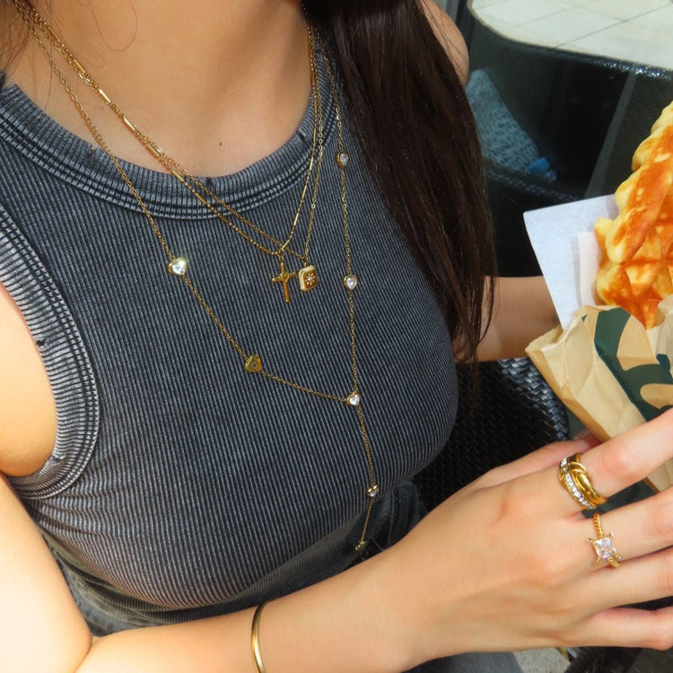 Shine love necklace (2セット) - 𝐇𝐨𝐧𝐞𝐲 𝐁𝐮𝐭𝐭𝐞𝐫 𝐍𝐢𝐧𝐞