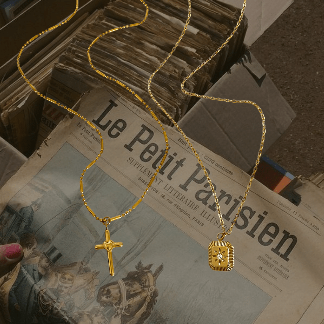 Shine love necklace (2セット) - 𝐇𝐨𝐧𝐞𝐲 𝐁𝐮𝐭𝐭𝐞𝐫 𝐍𝐢𝐧𝐞