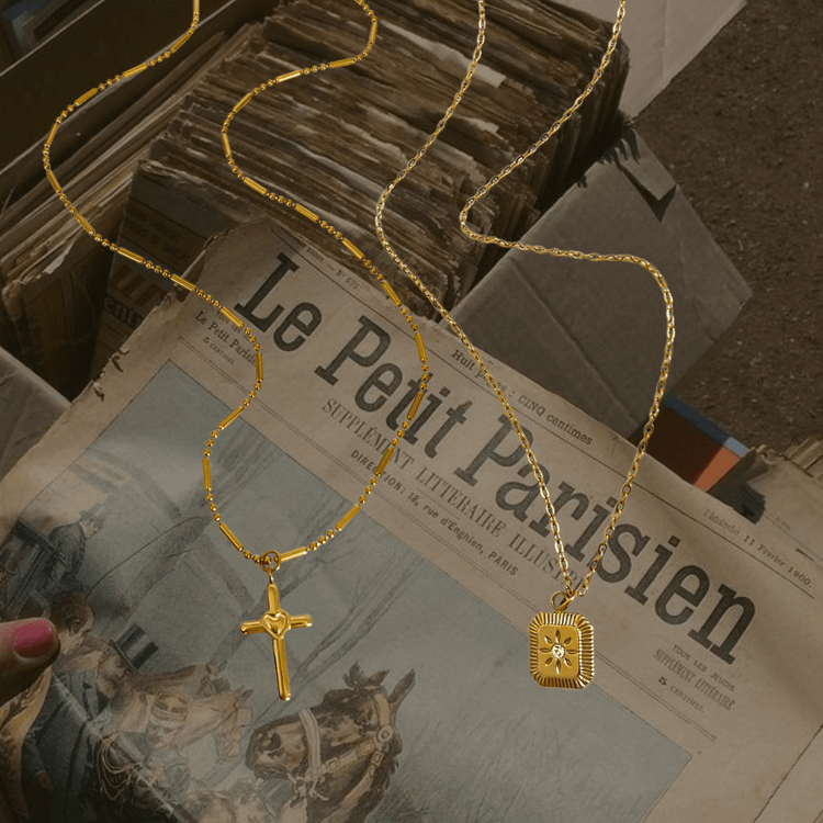 Shine love necklace (2セット) - 𝐇𝐨𝐧𝐞𝐲 𝐁𝐮𝐭𝐭𝐞𝐫 𝐍𝐢𝐧𝐞