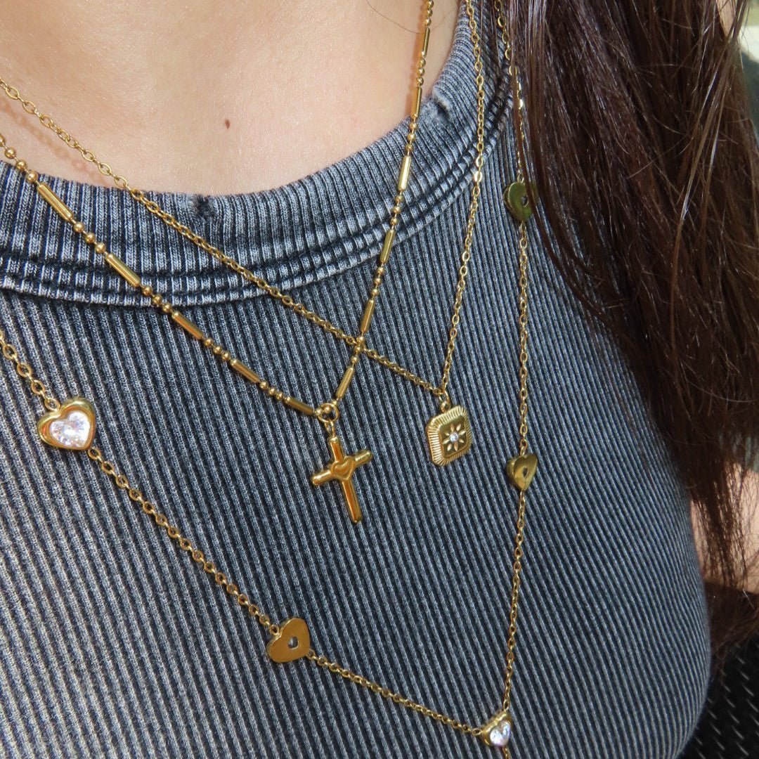 Shine love necklace (2セット) - 𝐇𝐨𝐧𝐞𝐲 𝐁𝐮𝐭𝐭𝐞𝐫 𝐍𝐢𝐧𝐞