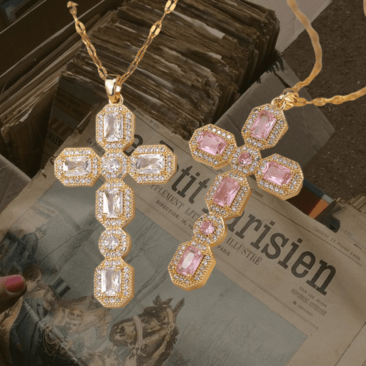 Spark cross necklace - 𝐇𝐨𝐧𝐞𝐲 𝐁𝐮𝐭𝐭𝐞𝐫 𝐍𝐢𝐧𝐞