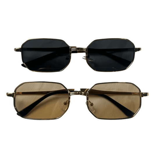 Square vintage sunglasses - 𝐇𝐨𝐧𝐞𝐲 𝐁𝐮𝐭𝐭𝐞𝐫 𝐍𝐢𝐧𝐞