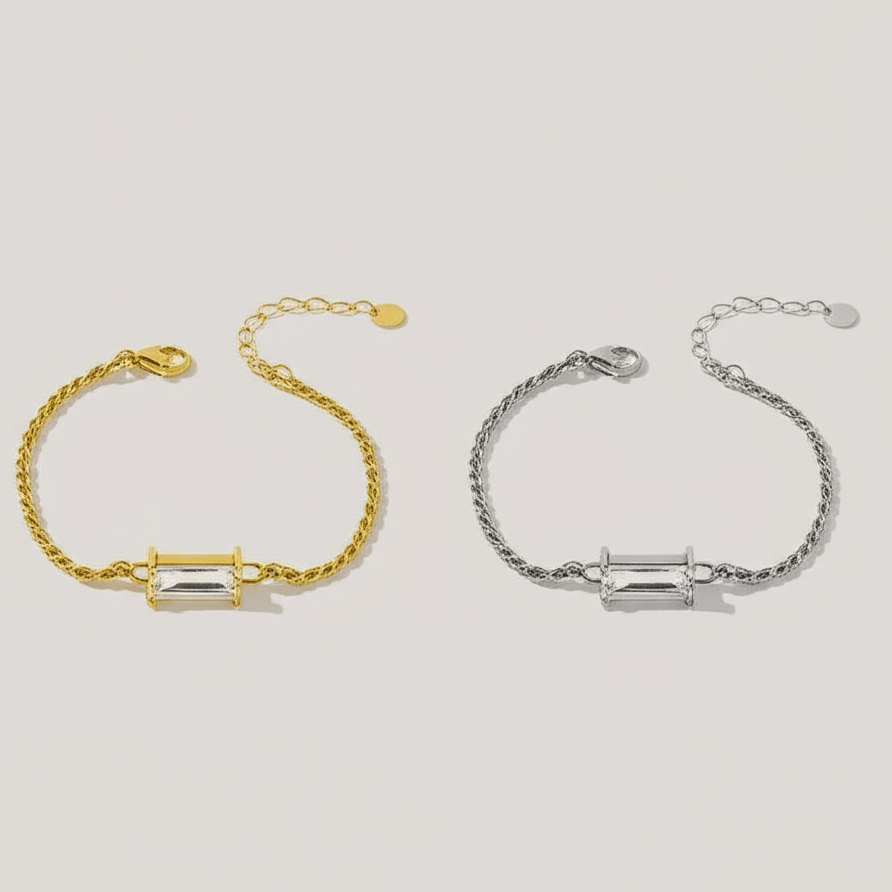 【ブレスレット】Square zir bracelet - 𝐇𝐨𝐧𝐞𝐲 𝐁𝐮𝐭𝐭𝐞𝐫 𝐍𝐢𝐧𝐞