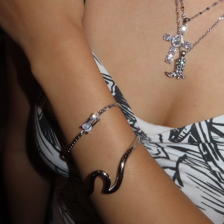 【ブレスレット】Square zir bracelet - 𝐇𝐨𝐧𝐞𝐲 𝐁𝐮𝐭𝐭𝐞𝐫 𝐍𝐢𝐧𝐞