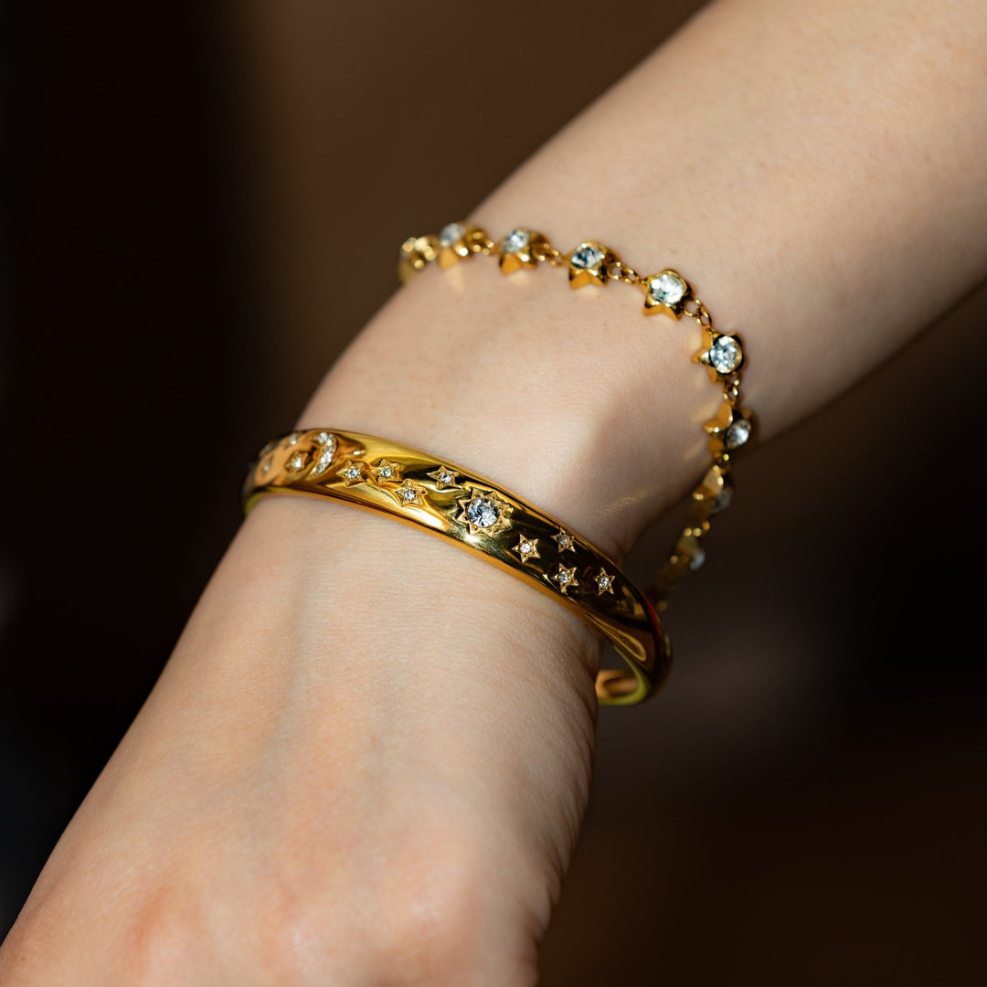 【ブレスレット】Star dome bracelet - 𝐇𝐨𝐧𝐞𝐲 𝐁𝐮𝐭𝐭𝐞𝐫 𝐍𝐢𝐧𝐞