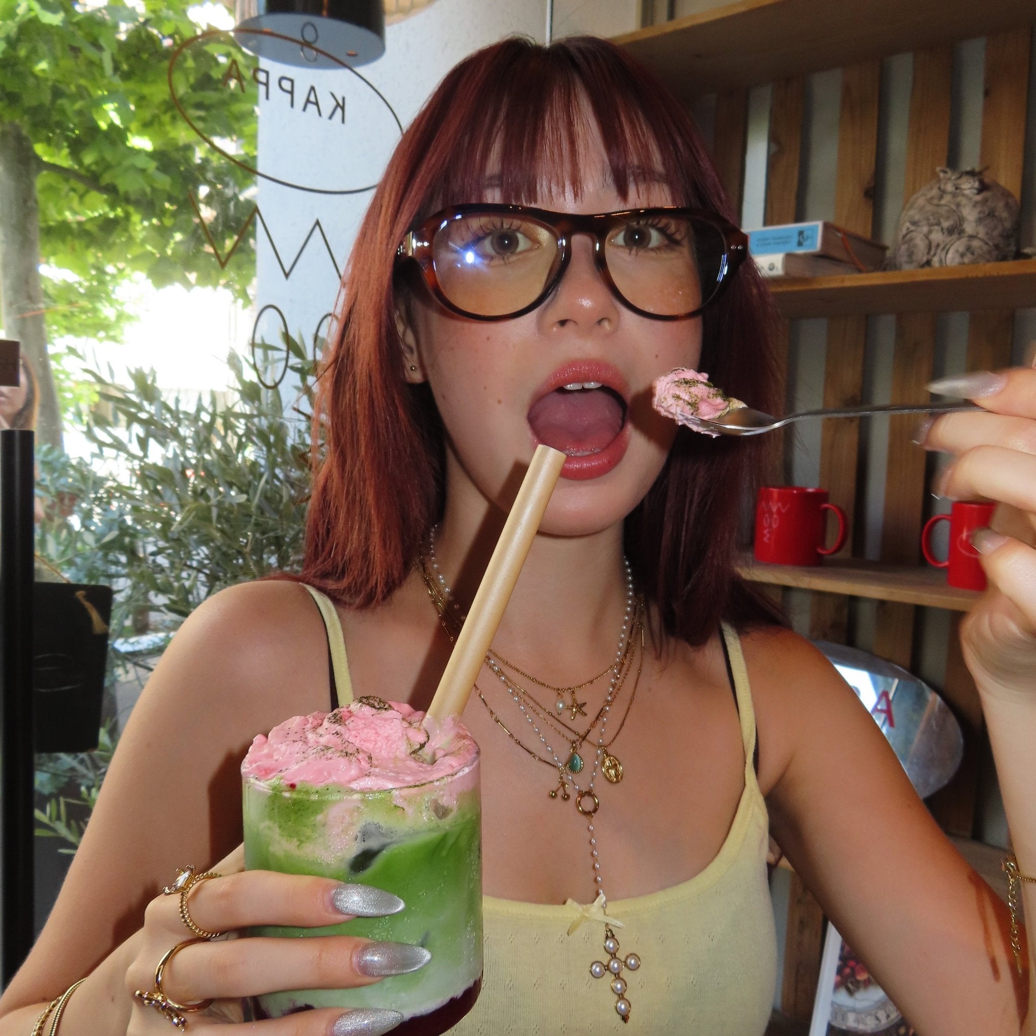 Starfish cherry necklace (2セット) - 𝐇𝐨𝐧𝐞𝐲 𝐁𝐮𝐭𝐭𝐞𝐫 𝐍𝐢𝐧𝐞