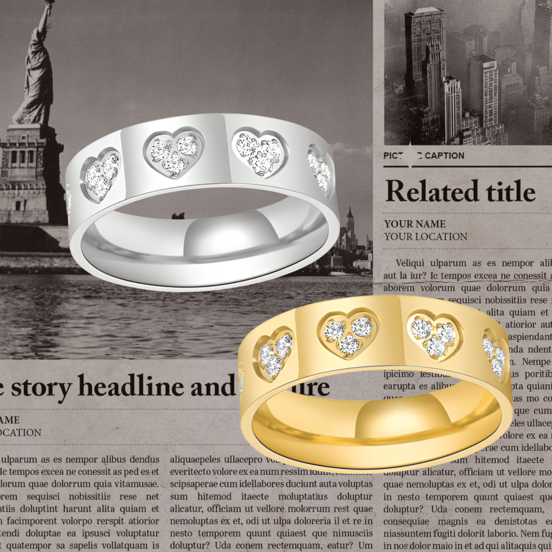 Stone heart ring - 𝐇𝐨𝐧𝐞𝐲 𝐁𝐮𝐭𝐭𝐞𝐫 𝐍𝐢𝐧𝐞