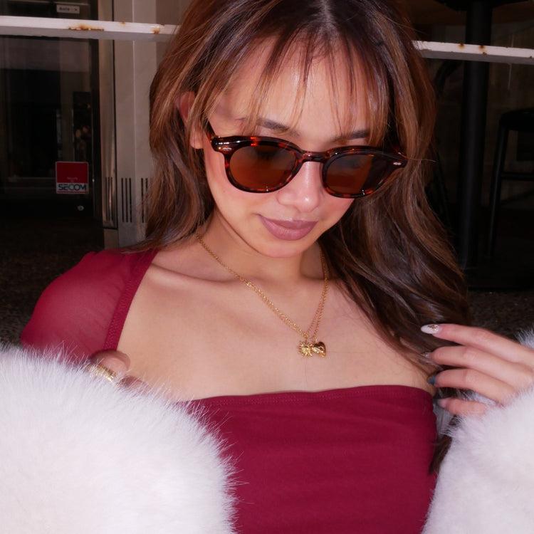 Sun ruby necklace (2セット) - 𝐇𝐨𝐧𝐞𝐲 𝐁𝐮𝐭𝐭𝐞𝐫 𝐍𝐢𝐧𝐞