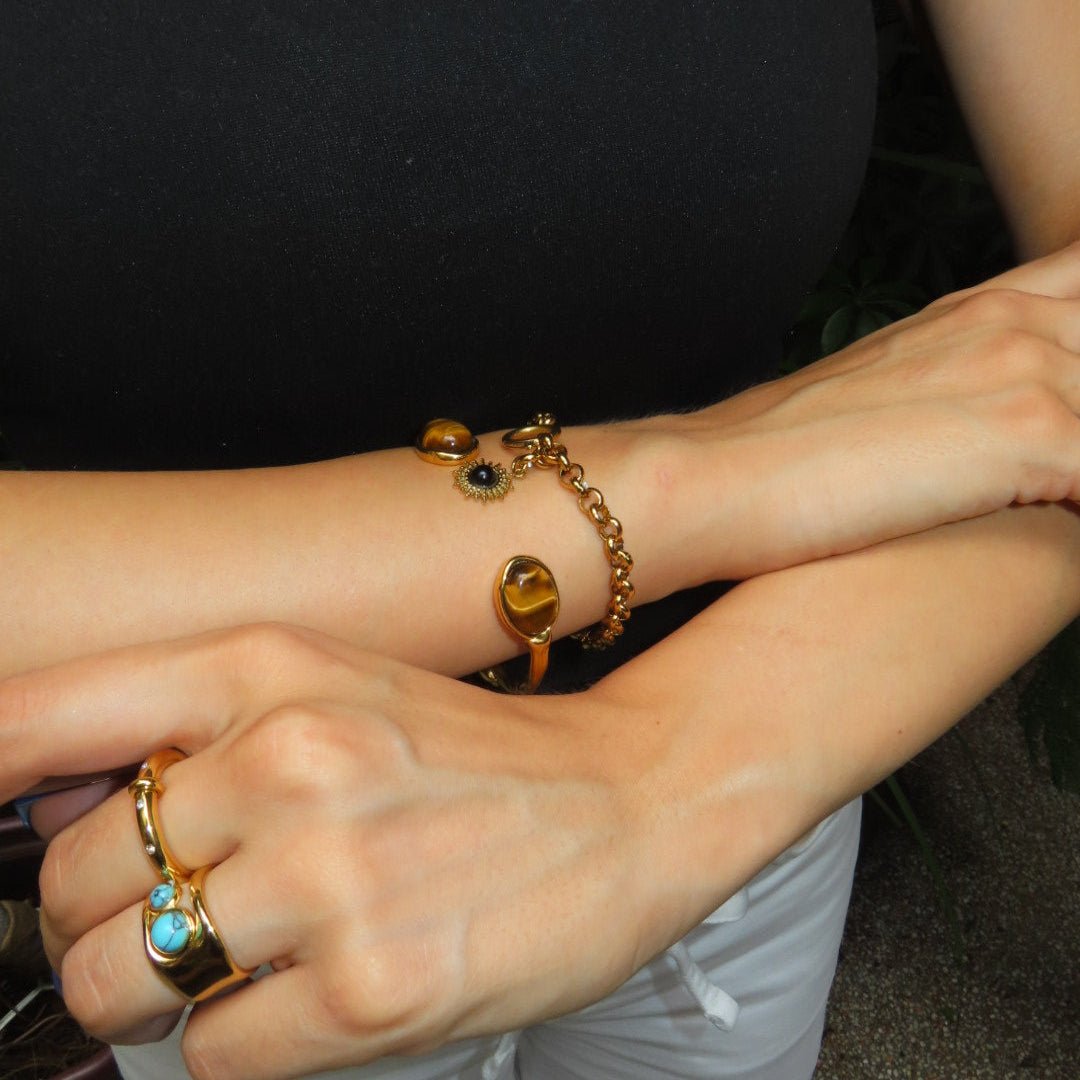 【ブレスレット】Sun tiger bracelet - 𝐇𝐨𝐧𝐞𝐲 𝐁𝐮𝐭𝐭𝐞𝐫 𝐍𝐢𝐧𝐞