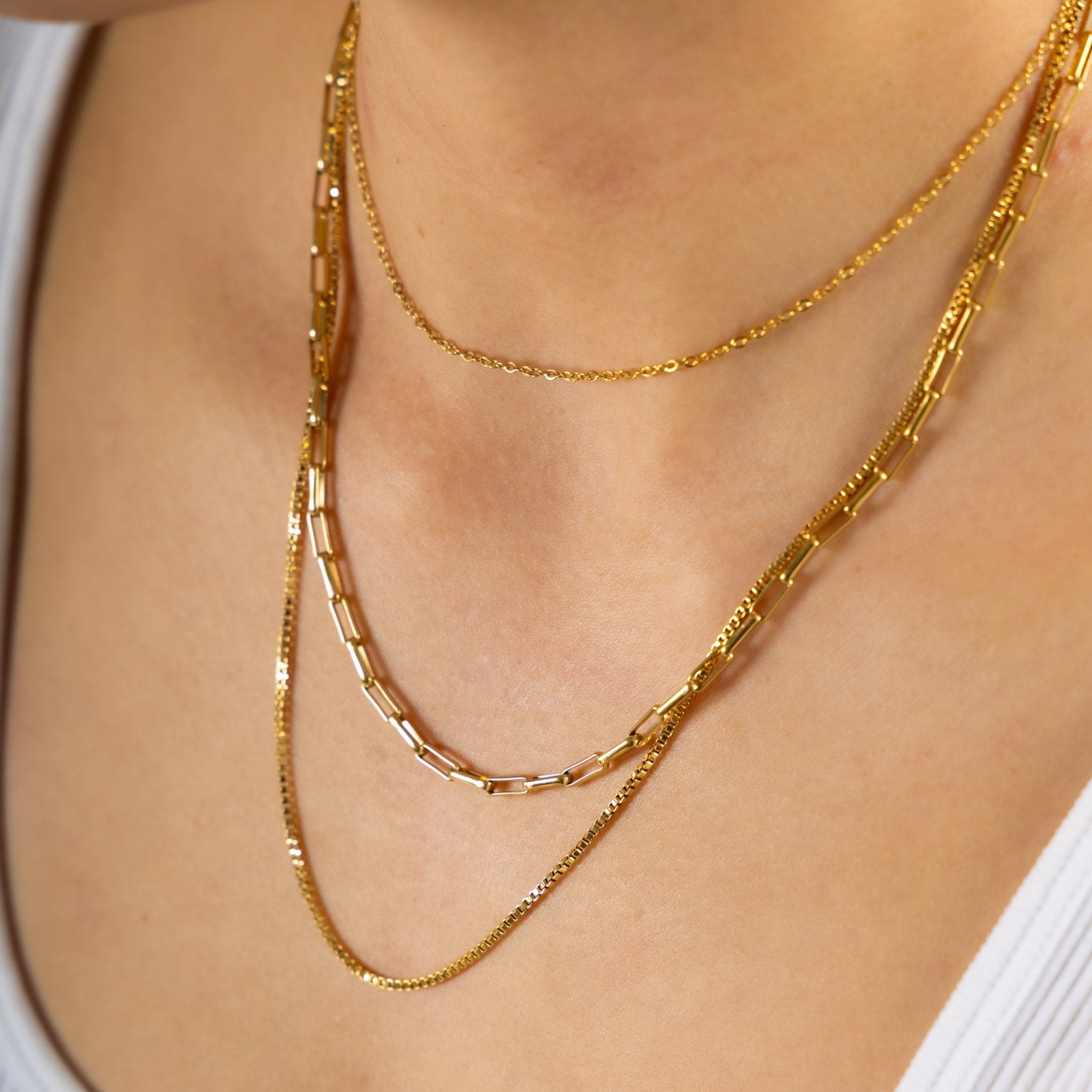 Triple layer necklace - 𝐇𝐨𝐧𝐞𝐲 𝐁𝐮𝐭𝐭𝐞𝐫 𝐍𝐢𝐧𝐞