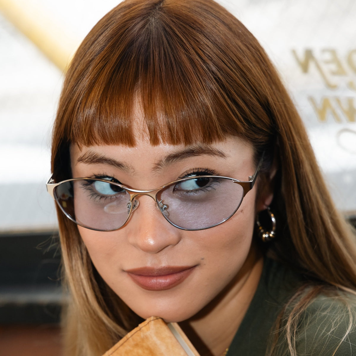 Twinkle almond sunglass - 𝐇𝐨𝐧𝐞𝐲 𝐁𝐮𝐭𝐭𝐞𝐫 𝐍𝐢𝐧𝐞