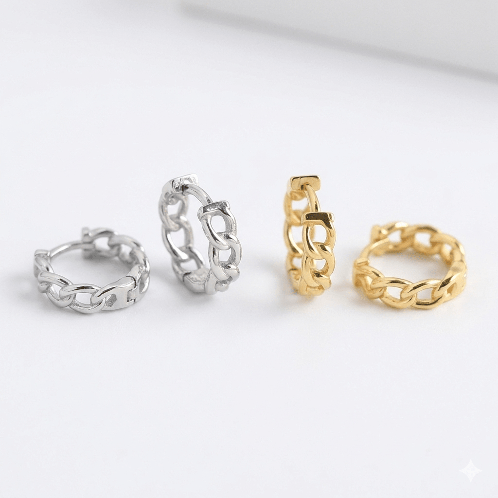 【ピアス】Urban chain pierce - 𝐇𝐨𝐧𝐞𝐲 𝐁𝐮𝐭𝐭𝐞𝐫 𝐍𝐢𝐧𝐞