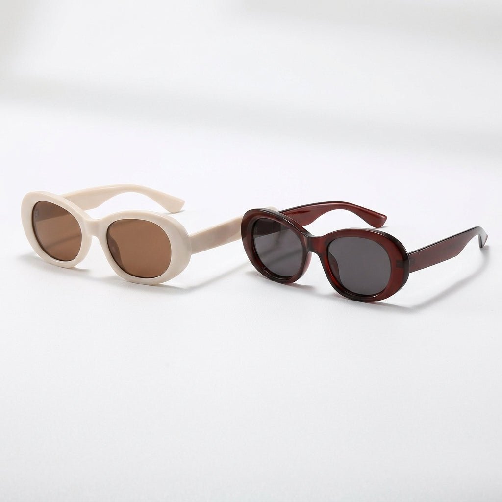 Vintage oval sunglasses - 𝐇𝐨𝐧𝐞𝐲 𝐁𝐮𝐭𝐭𝐞𝐫 𝐍𝐢𝐧𝐞