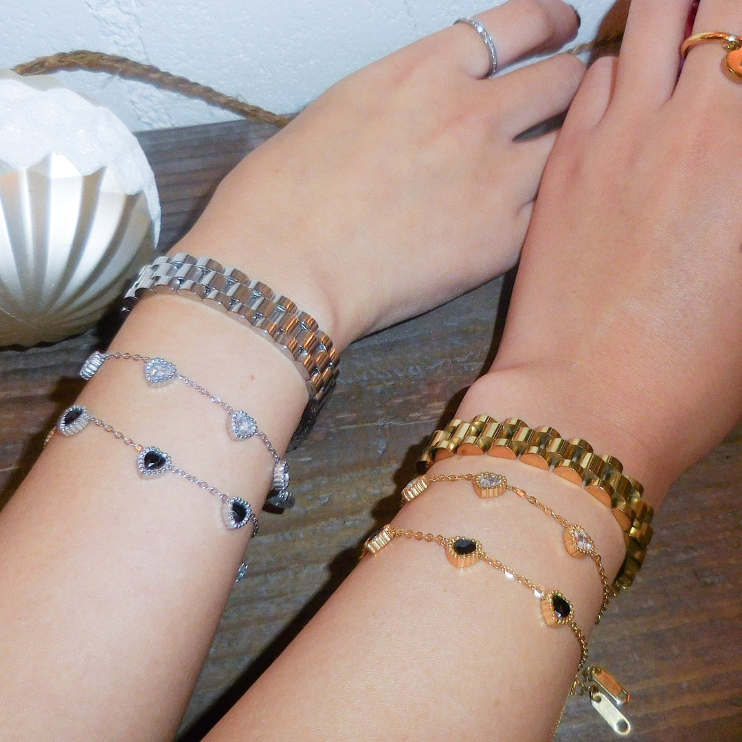 【ブレスレット】Watch silver bracelet - 𝐇𝐨𝐧𝐞𝐲 𝐁𝐮𝐭𝐭𝐞𝐫 𝐍𝐢𝐧𝐞