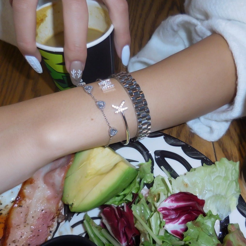 【ブレスレット】Watch silver bracelet - 𝐇𝐨𝐧𝐞𝐲 𝐁𝐮𝐭𝐭𝐞𝐫 𝐍𝐢𝐧𝐞