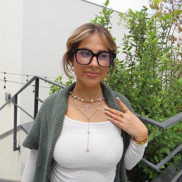 Wide clear glasses - 𝐇𝐨𝐧𝐞𝐲 𝐁𝐮𝐭𝐭𝐞𝐫 𝐍𝐢𝐧𝐞