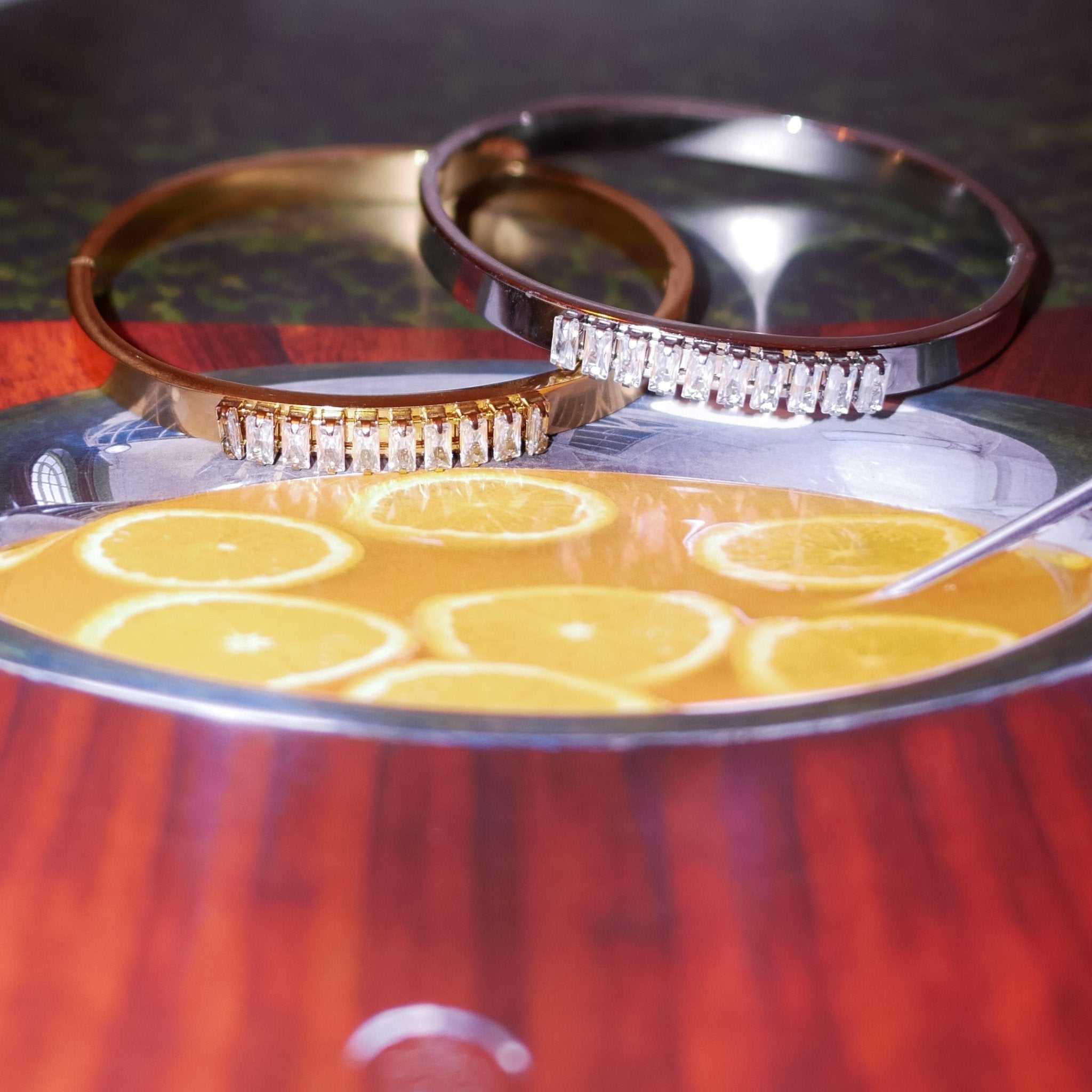 【ブレスレット】Zirconia bangle - 𝐇𝐨𝐧𝐞𝐲 𝐁𝐮𝐭𝐭𝐞𝐫 𝐍𝐢𝐧𝐞