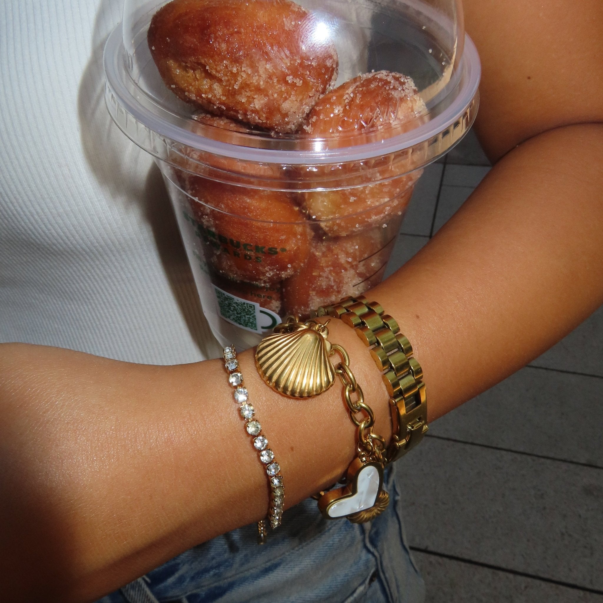 【ブレスレット】Zirconia bracelet - 𝐇𝐨𝐧𝐞𝐲 𝐁𝐮𝐭𝐭𝐞𝐫 𝐍𝐢𝐧𝐞